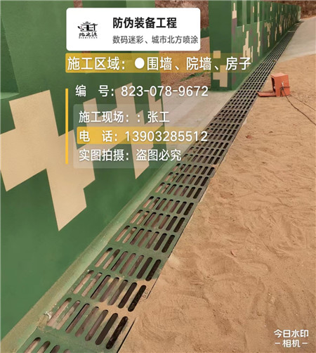 西藏 例如在抖音上有“迷彩墙，外围墙面挡 - 星空数码迷彩漆施工队