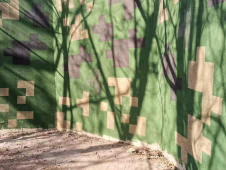 西藏外墙围迷彩喷涂 聚焦工业园区围墙