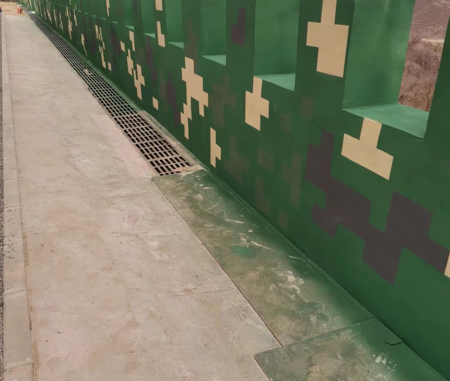 西藏围墙迷彩喷涂,数迷彩漆